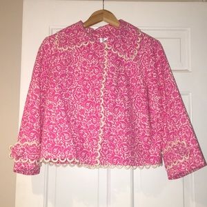 NWT Vintage Lilly Pulitzer Pink and Cream Jacket